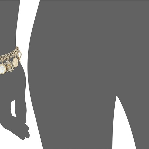 Women's Premium Crystal Accented Charm Bracelet Watch - Picture 5 of 6